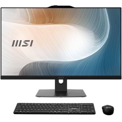 MSI AIO Modern AM272P 1M-1293XEU Core5-120U 27" IPS LED FHD Non-Touch Anti-Glare 16GB SSD512GB M.2 AX211 WiFi 6E noOS Schwarz