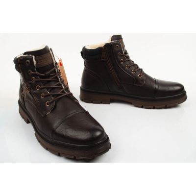 8. Wrangler Herrenschuhe Gillen Fur braune gefütterte Stiefeletten modisch