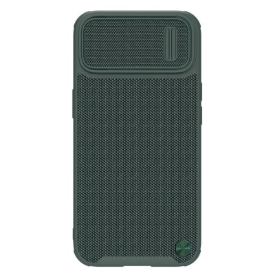 Nillkin Textured S Case iPhone 14 Pro Max Panzerhülle mit Kameraabdeckung dunkelgrün