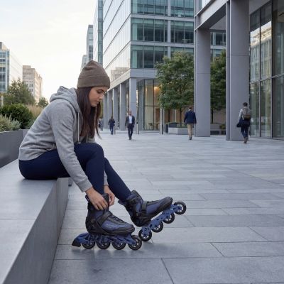 2. NA22151 ARMOUR MARINEBLAUE ROLLERSCHUHE GRÖSSE 43 NILS EXTREME