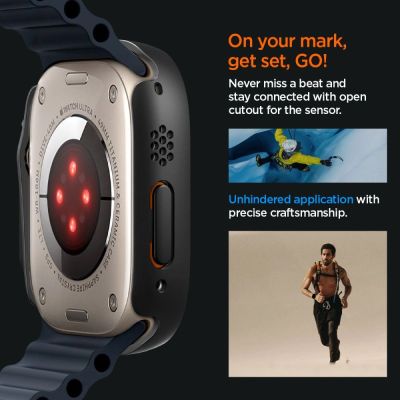 25. Spigen Thin Fit 360 Hülle für Apple Watch Ultra (49 mm) – Schwarz