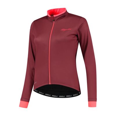Rogelli ESSENTIAL Damen-Winterjacke, bordeauxrot, Größe S