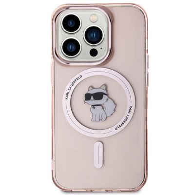 3. Karl Lagerfeld IML Choupette MagSafe Hülle für iPhone 15 Pro – Rosa