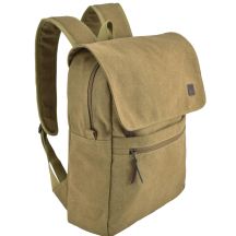 Jugendrucksack aus Canvas, braun, SEMI LINE