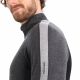 3. Icebreaker M Zoneknit 260 LS Half Jet H/BLK Herren Thermo T-Shirt Grau (IB0A56HF585)