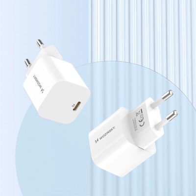 7. Wozinsky CMWCS USB-C PD 20W Wandladegerät - Weiß