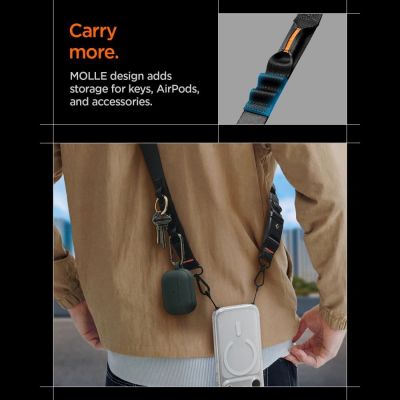 12. Spigen DA30M Stap Crossbody Handy-Lanyard - Schwarz