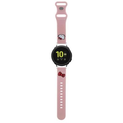 Hello Kitty Silikon-Katzenkopf-Universalband 20 mm – Rosa