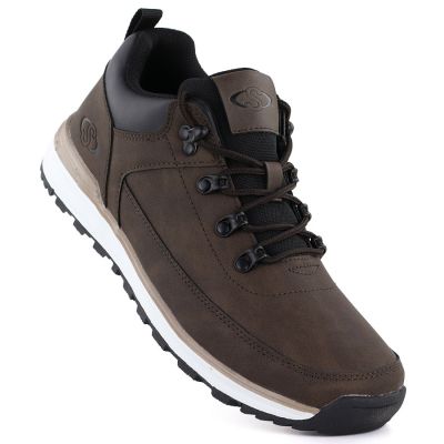 38. Schwarze Damen-Arbeitsstiefel mit Socken Sabatina