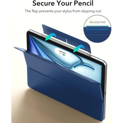2. ESR Rebound Magnethülle für iPad Air 10,9" (2020/2022) / 11" (2024/2025/2026) – Marineblau