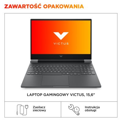 5. HP Victus 15-fb3231nw Ryzen 7 7445HS 15,6" FHD IPS 144Hz 300nits AG 16GB DDR5 5600 SSD512 RTX4050_6GB CAM 720p 70Wh Win11 Grau 2Y