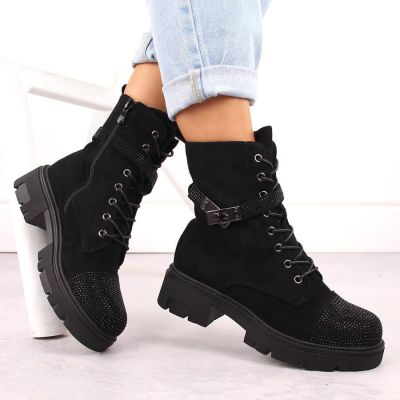 12. Isolierte Plateau-Arbeitsstiefel S.Barski W OLI266 schwarz