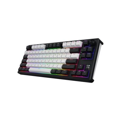 3. HATOR Skyfall 80 MAG ULTIMA 8K kabellose Gaming-Tastatur USB + RF + Bluetooth QWERTZ US-Englisch Schwarz, Weiß