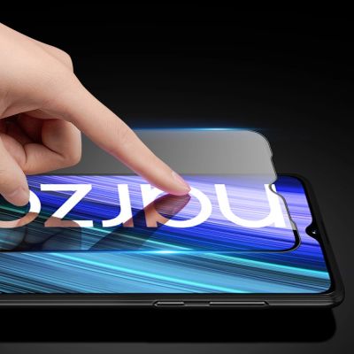 8. Dux Ducis 9D Tempered Glass 9H Full Screen Tempered Glass mit Realme Narzo 50A Rahmen schwarz (case friendly)