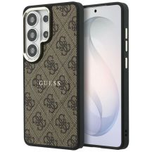 Guess 4G Embossed Ring MagSafe Hülle für Samsung Galaxy S26 Ultra - braun