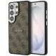 Guess 4G Embossed Ring MagSafe Hülle für Samsung Galaxy S26 Ultra - braun