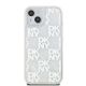 3. DKNY Liquid Glitter Multilogo Hülle für iPhone 15 / 14 / 13 – Weiß