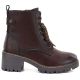 2. Braune Damen-Lederstiefeletten mit Blockabsatz M.Daszyński OL77-3