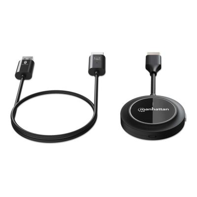 9. Manhattan 154468 AV Extender AV-Sender und -Empfänger, Schwarz