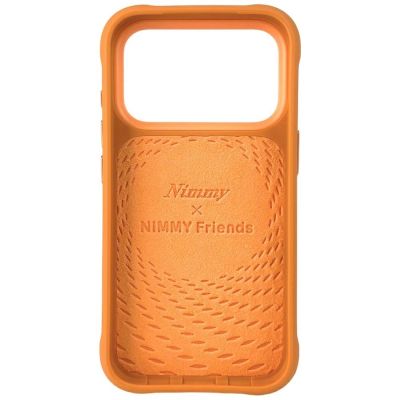 5. Nimmy Big Eyed Pet 2.0 Waschbär-Hülle für iPhone 17 Pro Max – Orange