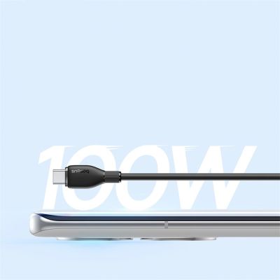 11. Baseus Pudding Series 100W USB-A - USB-C Kabel 2m - Schwarz