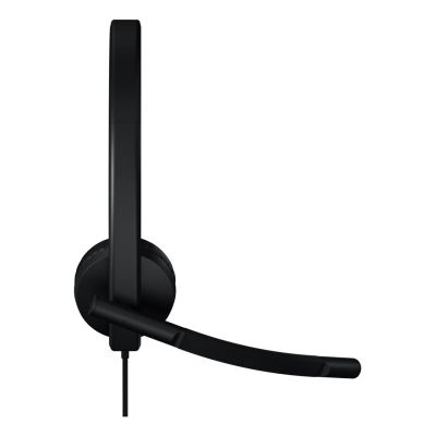3. Logitech H570E Kabelgebundenes Headset mit Kopfbügel, Büro/Callcenter, USB Typ-C, Schwarz