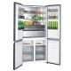 6. Mehrtüriger Einbau-Kühlschrank mit No-Frost-Technologie, Modell MPM-503-SSI-11, schwarzes Glas
