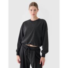 Damen Sweatshirt ohne Reißverschluss und Kapuze 4F 4FRSS24TSWSF2032-20S