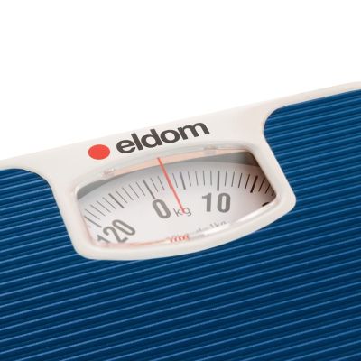 3. ELDOM Mechanische Badezimmerwaage BR2016N Blau Bis zu 130 kg