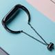 5. Metallarmband für Xiaomi Mi Band 3 / 4 / 5 / 6 Band Strap - Schwarz