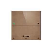 Grenton Touchpanel / 4 Touchfelder / TF-Bus / leichte Front aus Naturleder