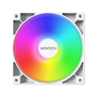 2. Montech GF120 PWM ARGB Lüfter, 3 Stück – 120 mm, weiß