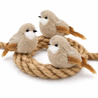 2. DEKORATIVER VOGEL MIT KLAMMER 14 CM