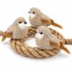 2. DEKORATIVER VOGEL MIT KLAMMER 14 CM