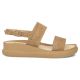 3. Damen-Keilsandalen aus Leder, Kamel, Filippo DS7746