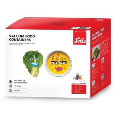 5. Solis 92278 Lebensmittelaufbewahrungsbehälter Sonstige Box Transparent, Weiß 3 Stück.