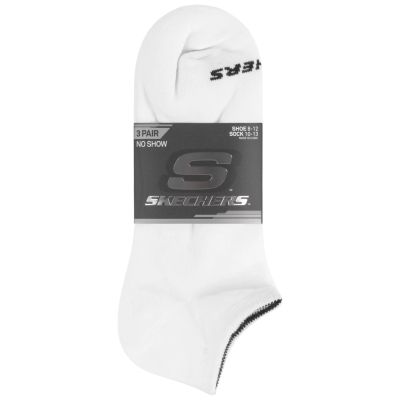 2. Skechers 3er-Pack Unisex Non Terry No Show S114041-100 Weiß 39-42