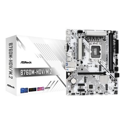 6. Asrock B760M-HDV/M.2 Mainboard