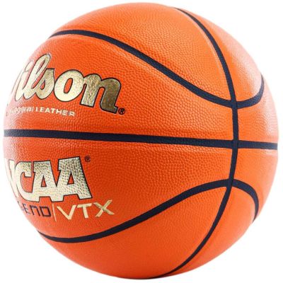 6. Wilson NCAA Legend VTX BSKT Basketball, Orange/Gold, Größe 7