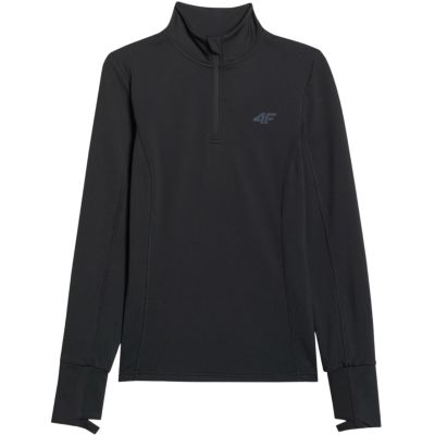 10. Damen-Thermo-Sweatshirt 4F F098 Tiefschwarz 4FWAW25UBRUF098 20S