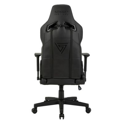 7. SENSE7 Sentinel Gaming-Stuhl, gepolsterter Sitz, Schwarz/Grau