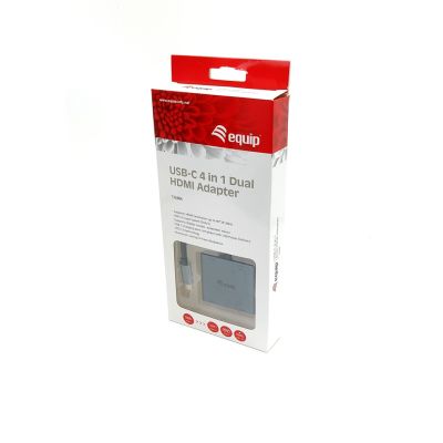 7. Equip 133484 USB 3.2 Gen 1 (3.1 Gen 1) Typ-C Dockingstation Silber