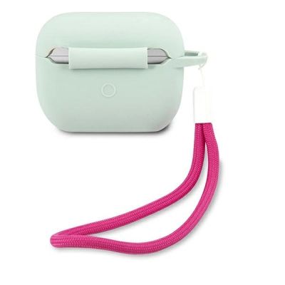 2. Guess, GUACAPLSVSBF AirPods Pro Abdeckung blau fuchsia/blau fuschia Silikon Vintage