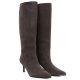 9. Damen-Lederstiefel mit hohem Absatz, gefüttert, braun, Big Star UU274497