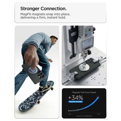 10. Spigen Liquid Air Mag MagSafe Hülle für Samsung Galaxy S26 Ultra – Grün