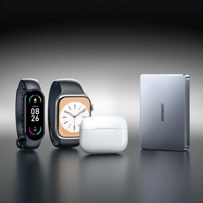 32. Joyroom JR-PBM08 Pro Powerbank 22,5 W 10000 mAh mit kabelloser Ladefunktion und 2x USB-C-Anschlüssen – Grau