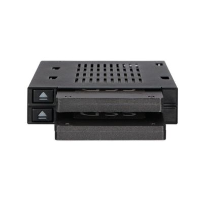 5. IcyDock Montageplatte 2x6,3cm SATAI-III/SSD/SAS MB522SP-B