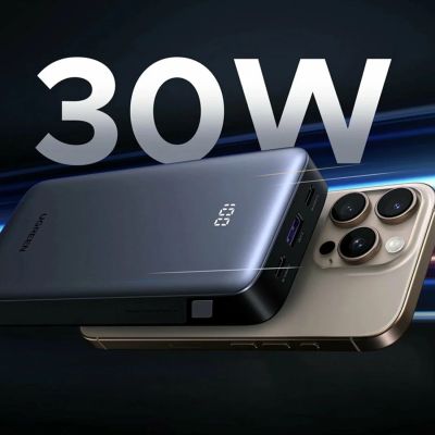 3. Ugreen Nexode Powerbank 10000mAh 30W USB-A 2xUSB-C - Grau