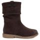 2. Gefütterte Damen-Ankle-Boots mit gerafftem Obermaterial, Schokoladenbraun, M.Daszyńskie SA296-5