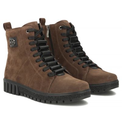 4. Braune Wildleder-Ankle-Boots für Damen, Modell Filippo DBT7273